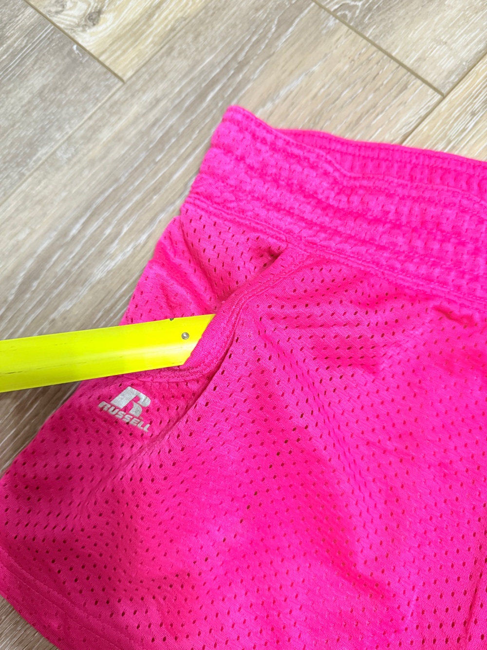 Russell Athletic Vibrant Pink Mesh Athletic Shorts - Picture 4 of 8